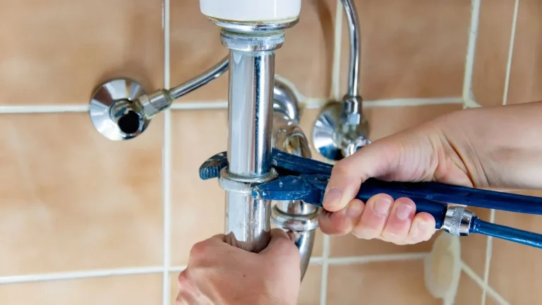 fixing-plumbing-pipe-with-wrench